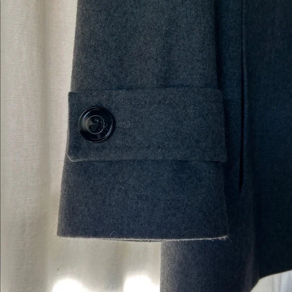 London Fog Gray Pea Coat - Picture 3 of 11